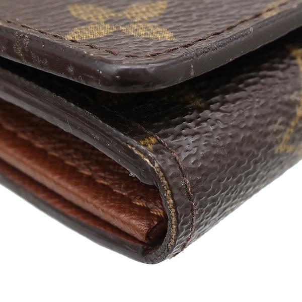 ^^様　ルイヴィトン モノグラム ポルトモネビエトレゾール 二つ折り財布 茶 LOUIS VUITTON ルイヴィトン 二つ折り財布 ポルトモネ