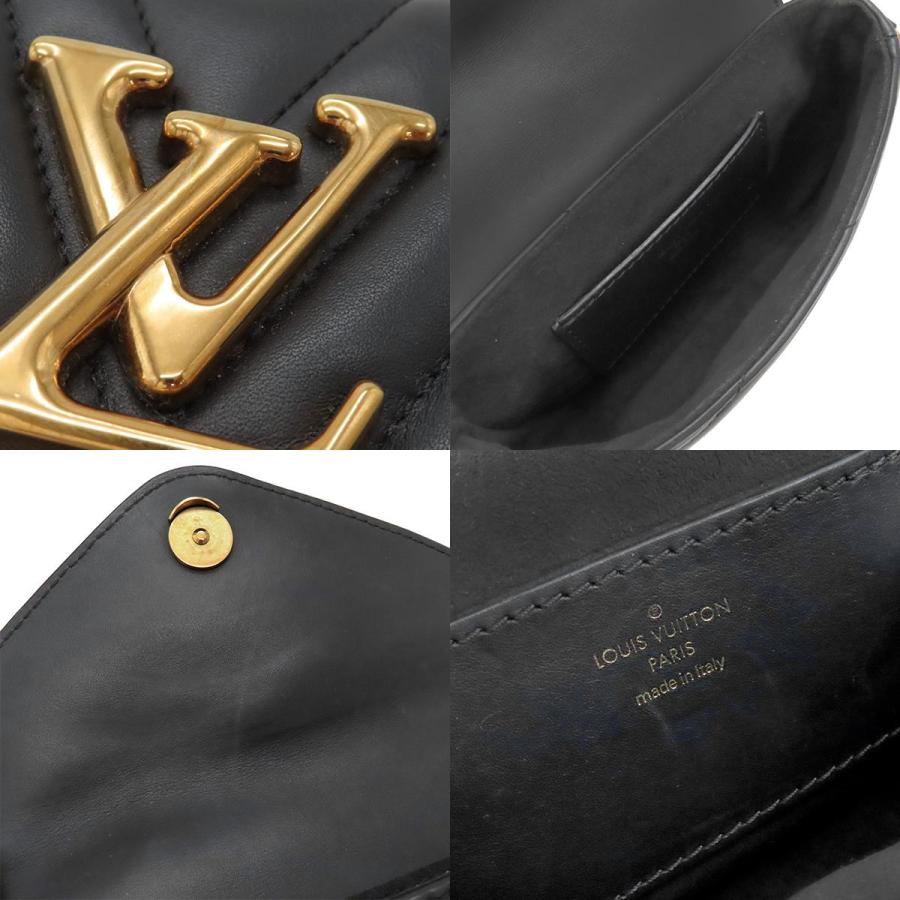 ★3日以内返品可★  LOUIS VUITTON ルイ・ヴィトン ニューウェーブ ミュルティ ポシェット M56461 2wayショルダーバッグ ブラック カーフレザー レディース ルイヴィトンニューウェーブ ミュルティポシェット ブラック