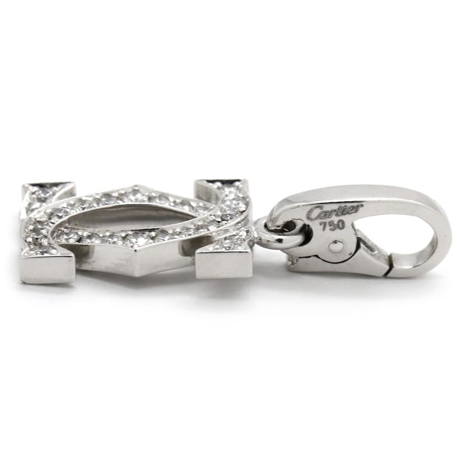 Cartier（カルティエ） ペンダントトップ C2 2Cチャーム ダイヤ K18WG