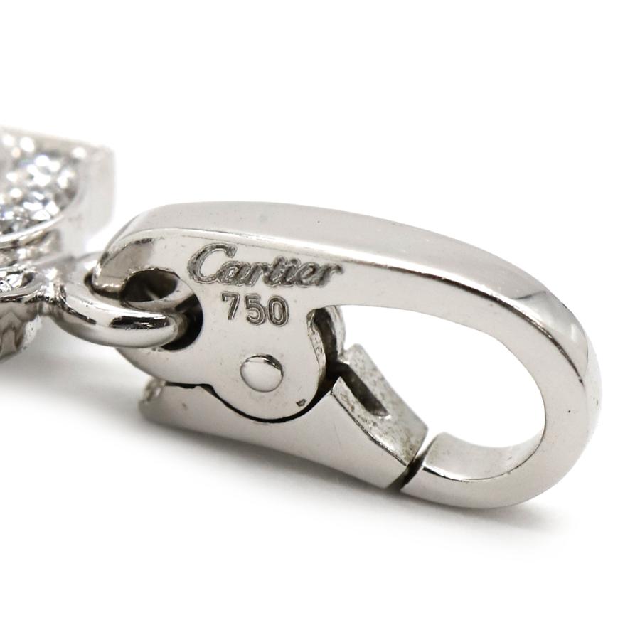 Cartier（カルティエ） ペンダントトップ C2 2Cチャーム ダイヤ K18WG