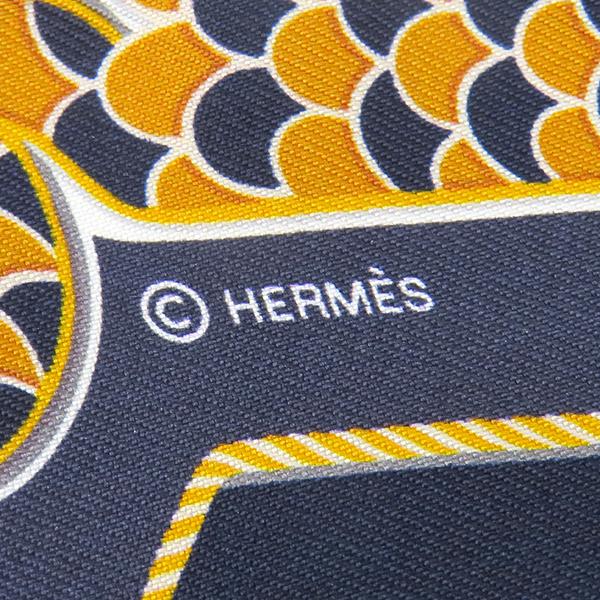 HERMES（エルメス） スカーフ ツイリー シルク ネイビー 【EPAULETTES