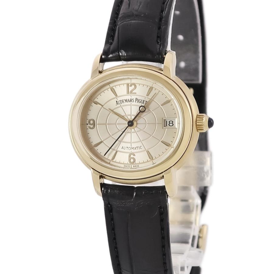 【OH済】 オーデマピゲ 【AUDEMARS PIGUET】 ミレネリーオートマティック 77161BA.O.0001CR レディース ピンク K18イエローゴールド 腕時計 時計 MILLENARY AUTOMATIC PINK K18YG AP【中古】 AUDEMARS PIGUET - 【OH済】 オーデマピゲ 【AUDEMARS PIGUET】 ミレ