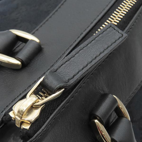 GUCCI グッチ　アビー　トートバッグ　ハンドバッグ　GG キャンバス　レザー GGキャンバス グッチ ハンドバッグ アビー ブラック 黒 トート
