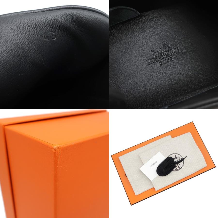 HERMES（エルメス） スニーカー キッド カーフ ブラック #43 黒 白