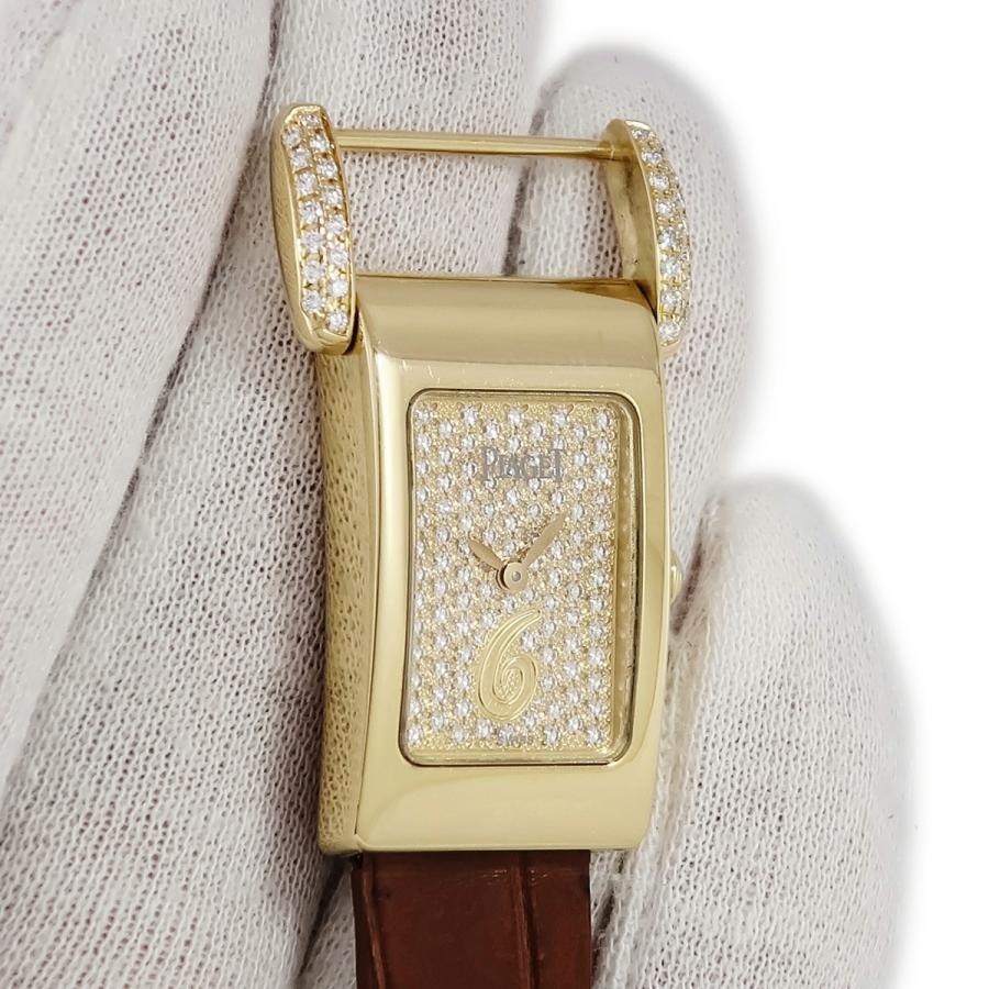 PIAGET 【3年保証】 ピアジェ ミスプロトコール パヴェ P10110 K18YG  
