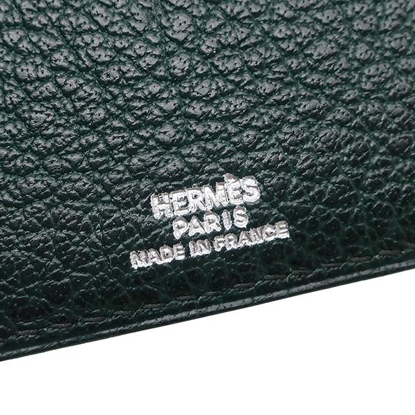 エルメス　レア商品　CDケース HERMES（エルメス） 小物 CDケース レザー グリーン 緑 ブックタイプ