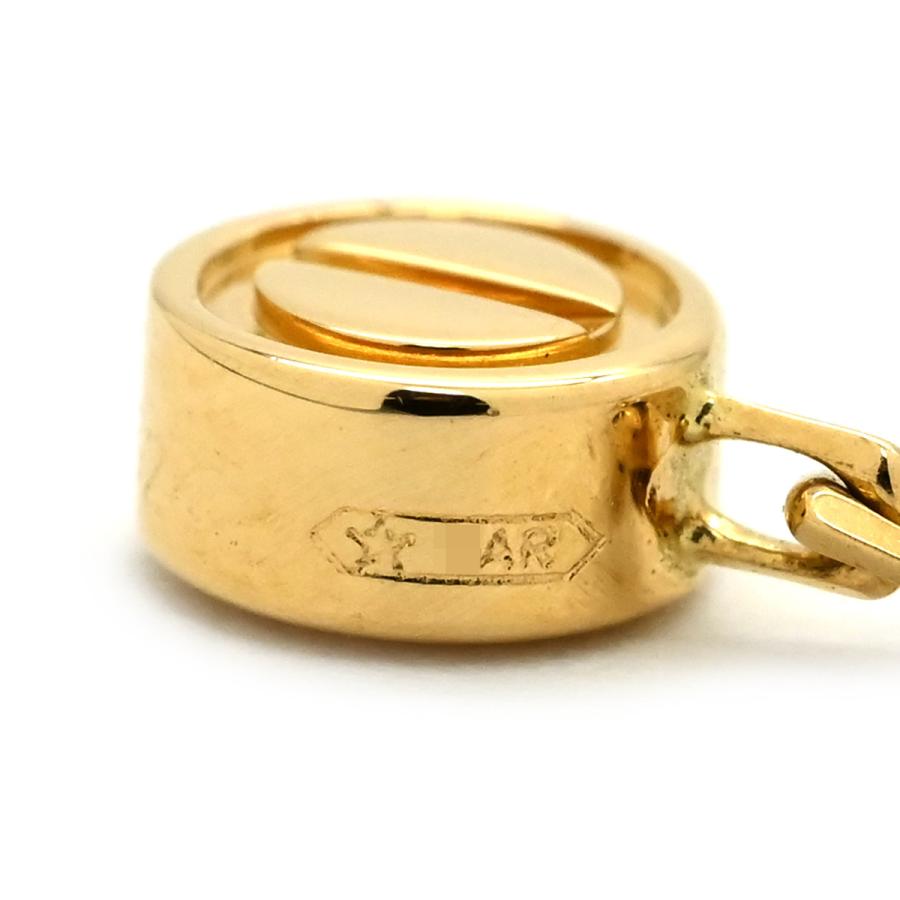 片耳　カルティエピアスキャッチのみ　イエローゴ－ルド750/18K刻印あり 片耳 カルティエピアスキャッチのみ イエローゴ－ルド750/18K