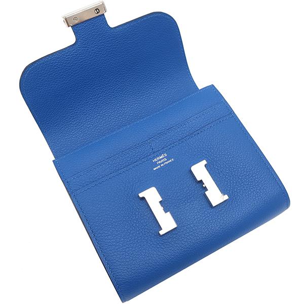 【HERMES】コンスタンス/ショートウォレット/ブルーアガット HERMES エルメス 二つ折り財布 コンスタンス コンパクト エバー