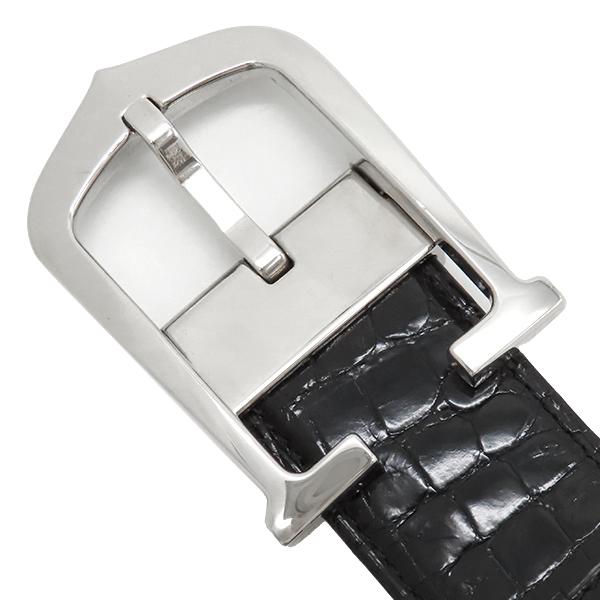 【 新品 未使用 】Cartier 黒 アリゲーターベルト Cartier（カルティエ） ベルト アロンジェ アリゲーター ブラック 黒
