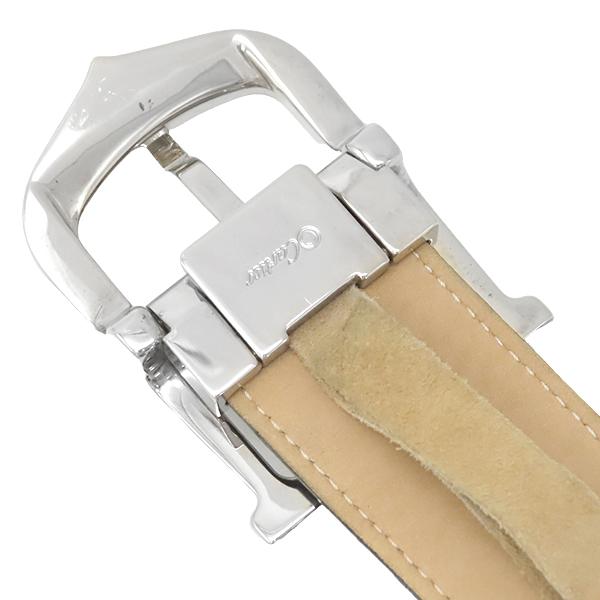 Cartier（カルティエ） ベルト アロンジェ アリゲーター ブラック 黒