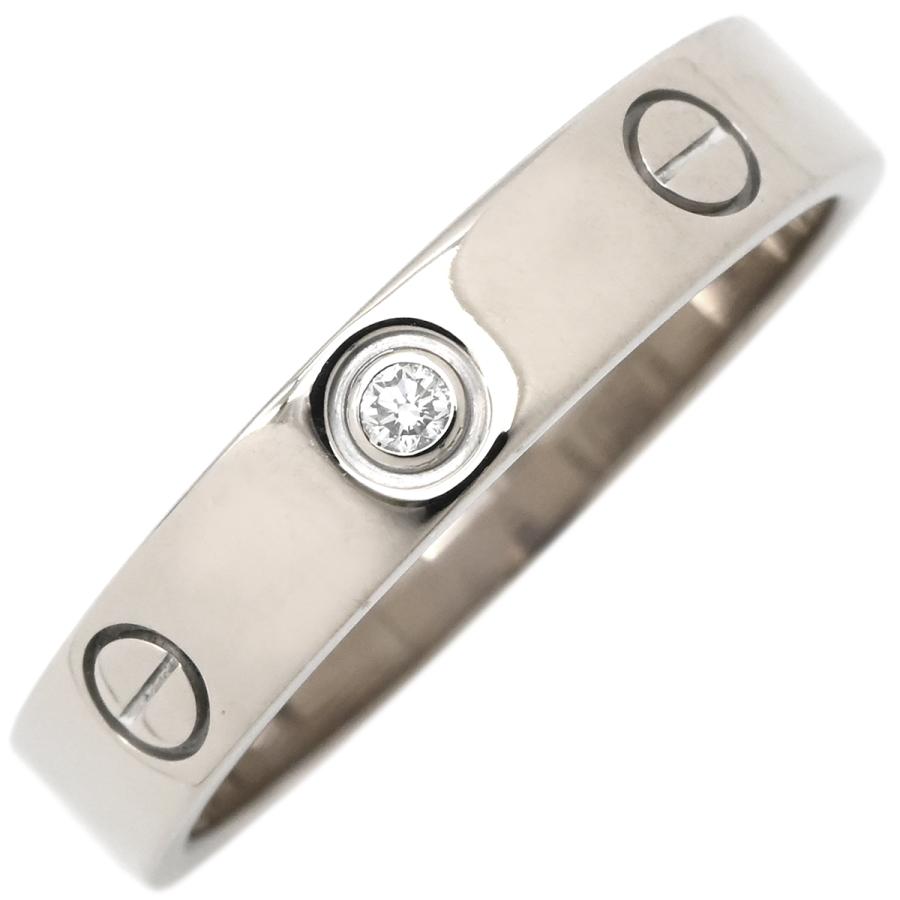 LOVE（Cartier） カルティエ リング 指輪 ミニラブリング 1Pダイヤ