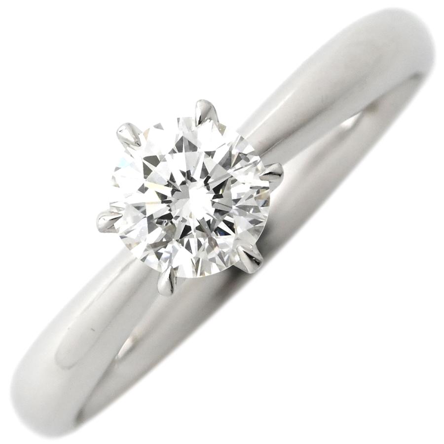 リング 指輪 ダイヤ 立爪リング Pt900 シルバー 1P 1粒 16号