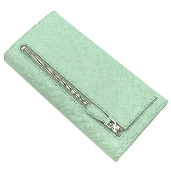 PRADA サフィアーノ リボン 長財布 ミント SAFFIANO（PRADA） プラダ 長財布 リボン フラップ ウォレット