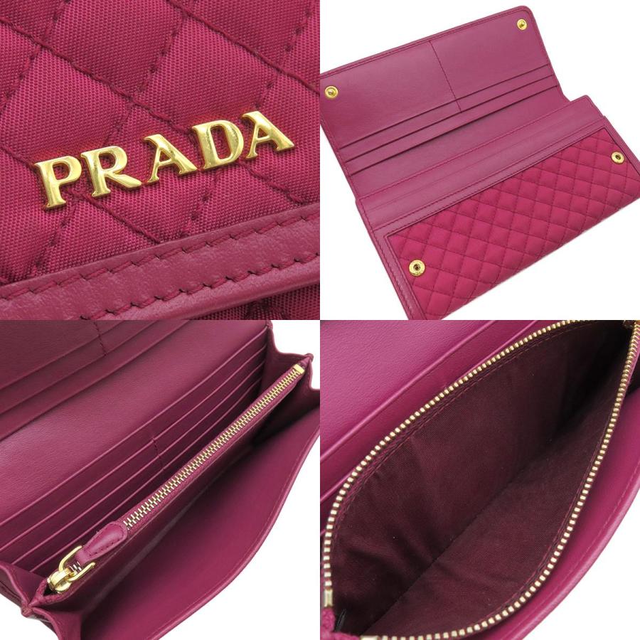PRADA（プラダ） 長財布 テスート キルティング ウォレット ナイロン 