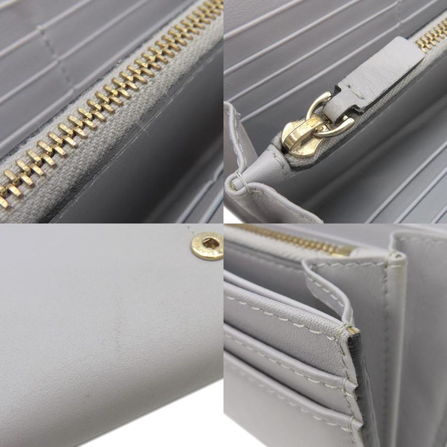 VALENTINO ヴァレンティノ 長財布 ロックスタッズ レザー グレー