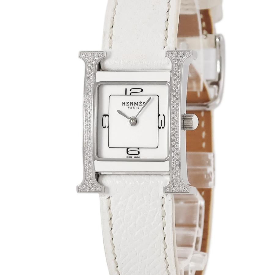 HERMES 【3年保証】 エルメス Hウォッチ PM HH1.232 純正ダイヤ  