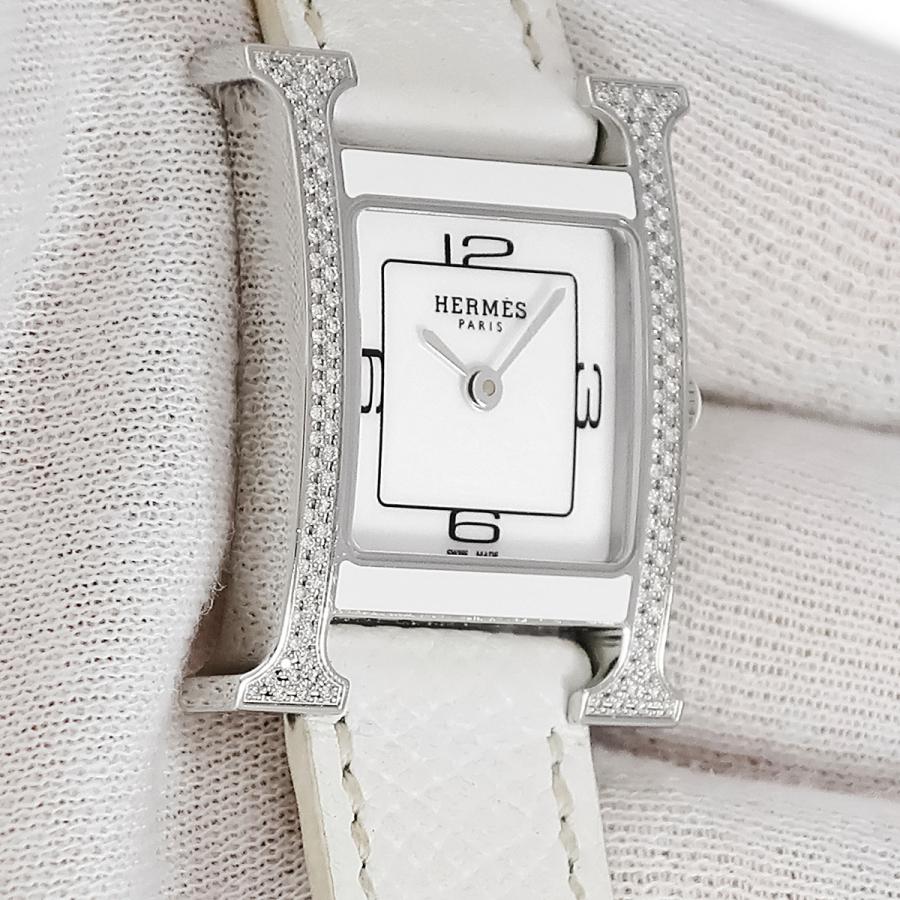 HERMES 【3年保証】 エルメス Hウォッチ PM HH1.232 純正ダイヤ  