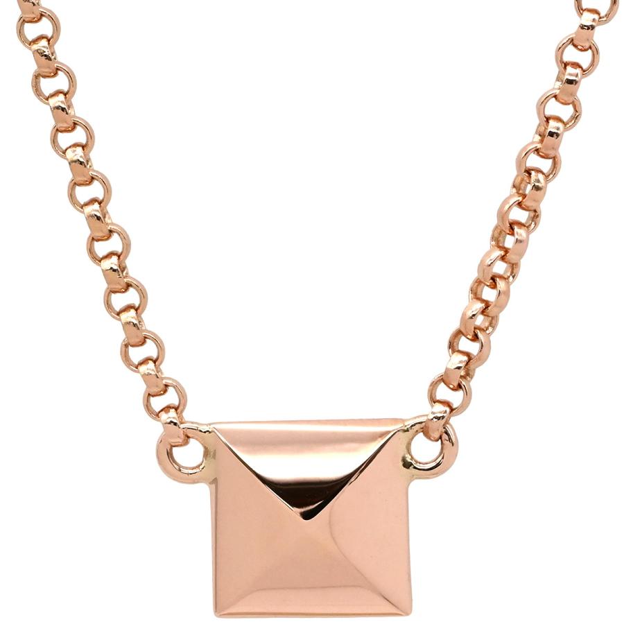 HERMES エルメス ネックレス クルー ドゥ H PM K18PG ゴールド