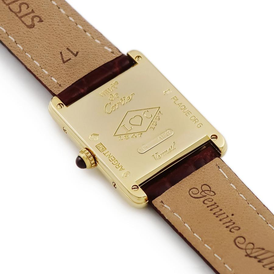 TANK（Cartier） 【3年保証】 カルティエ マストタンク ヴェルメイユ