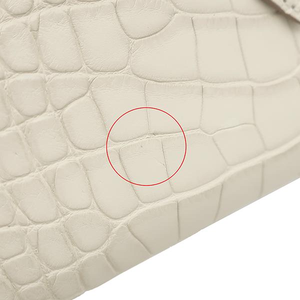 未使用HERMES ホワイト 長財布 HERMES（エルメス） 長財布 ベアン ベアンスフレ アリゲーターマット
