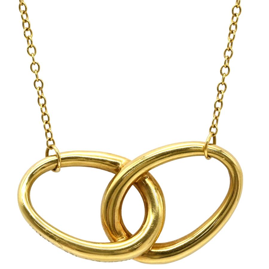 ティファニー 　エレサペレッティ　ダブルループ ネックレス　18K TIFFANY&Co.（ティファニー） ネックレス ダブルループ K18YG ゴールド
