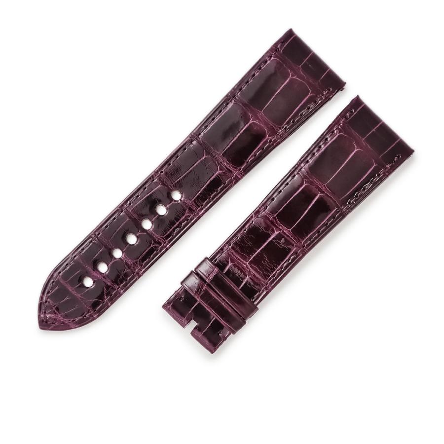 【極美品】カルティエ　ベルト　タンクドゥカルティエ　クロコ　スクエア　レザー 極美品】カルティエ ベルト タンクドゥカルティエ クロコ スクエア