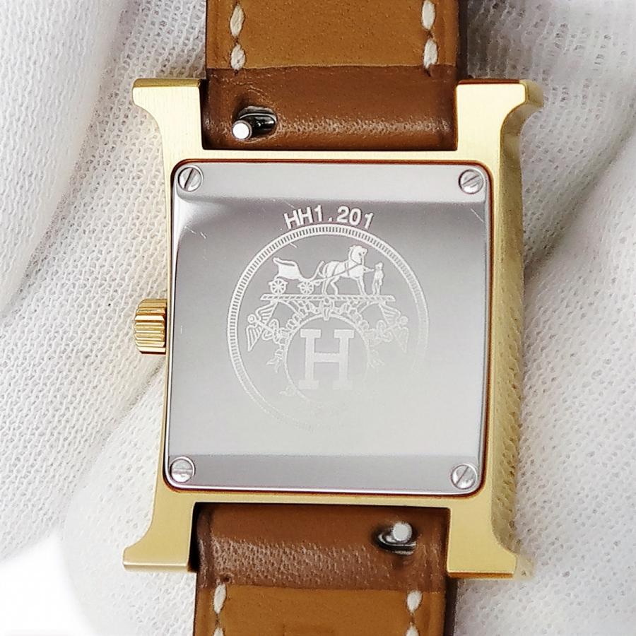 エルメス　Hウォッチ　HH1 201 ゴールド HERMES】ヴィンテージ エルメス Hウォッチ HH1.201 クォーツ