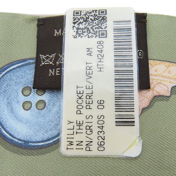 HERMES（エルメス） スカーフ ツイリー シルク グレー 新品 未使用