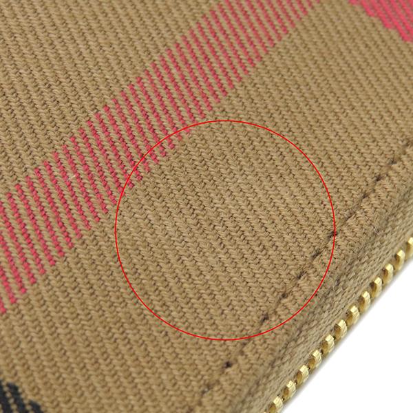BURBERRY バーバリー 長財布 メガチェック ラウンドジップ ウォレット  