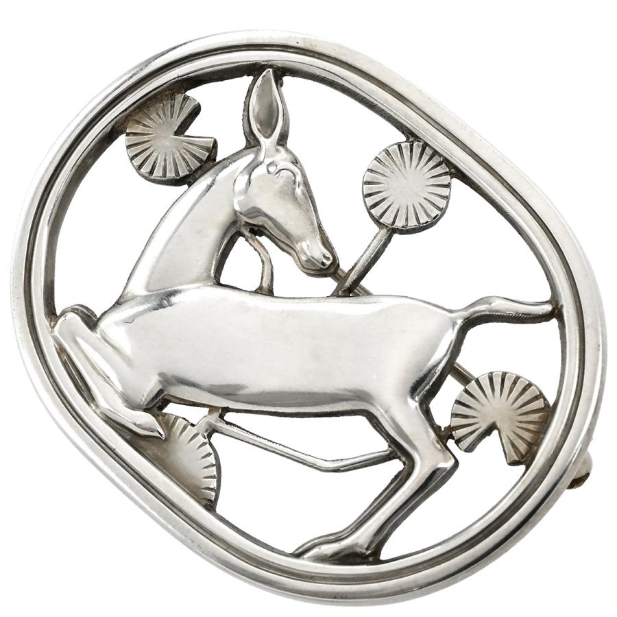 ジョージ・ジェンセン ブローチ 鹿モチーフ シルバー925 シルバー DEER