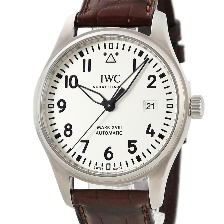 【3年保証】 IWC パイロット ウォッチ マーク18 IW327017 シルバー デイト アラビア ミリタリー ラウンド 自動巻き メンズ 腕時計 | パイロット・ウォッチ