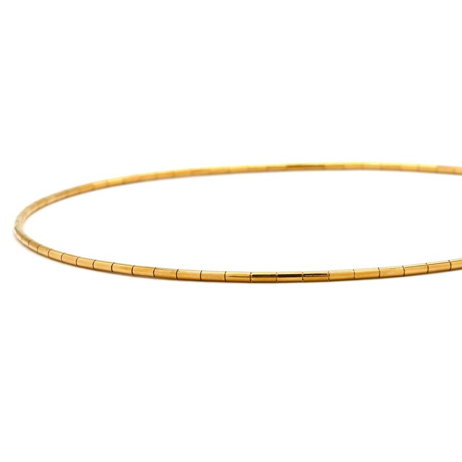 Cartier（カルティエ） ネックレス オメガ チューブ K18YG ゴールド