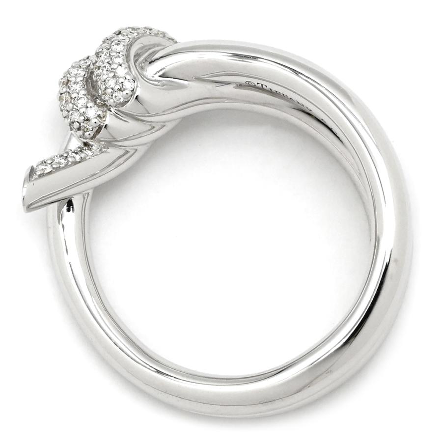 【新品】Tiffany & Co.ノット ダブル ロウ ダイヤモンドリング 6号 ティファニー(TIFFANY＆CO)ティファニー ノット ダブルロウ ダイヤ
