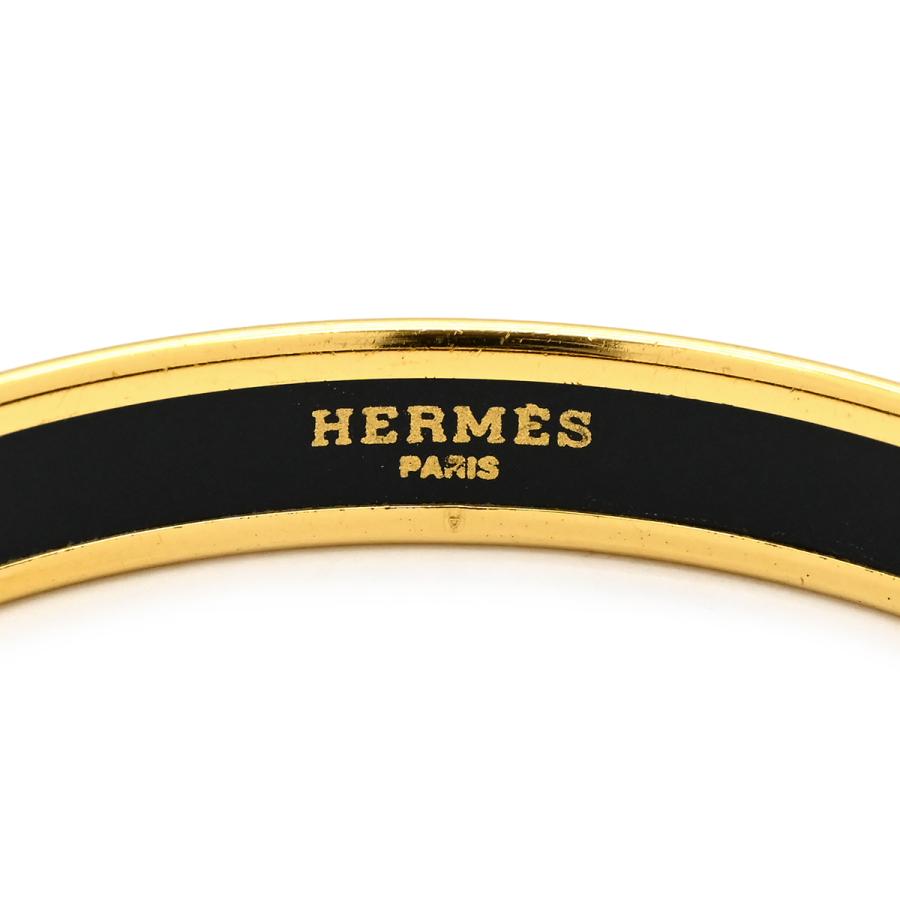 HERMES（エルメス） バングル エマイユ PM メタル イエロー 花柄