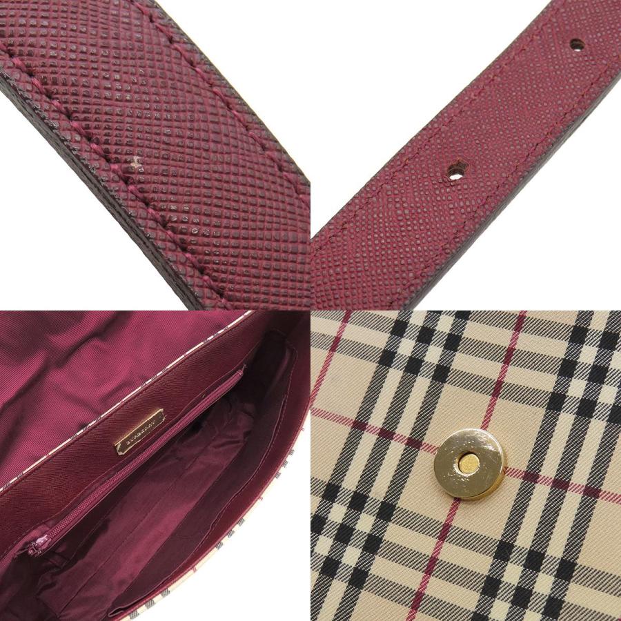 バーバリー　裏地ノバチェック　レザー　ワンショルダーバッグ　ブラウン BURBERRY(バーバリー) ノバチェックワンショルダーバッグ/肩掛け