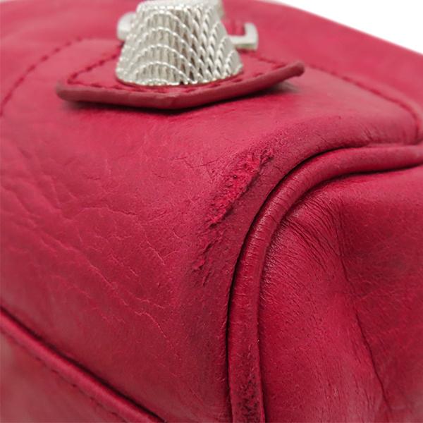 BALENCIAGA(バレンシアガ) ショルダーバッグ エディターズバッグザジャイアントスリム 192911 レッド レザー BALENCIAGA（バレンシアガ） ハンドバッグ ザ ジャイアント ミッドデイ