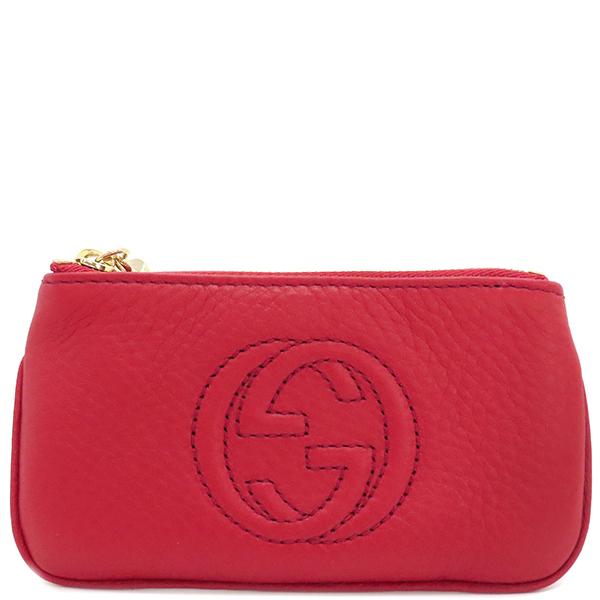 GUCCI グッチ コインケース ソーホー フリンジ レザー レッド 赤  