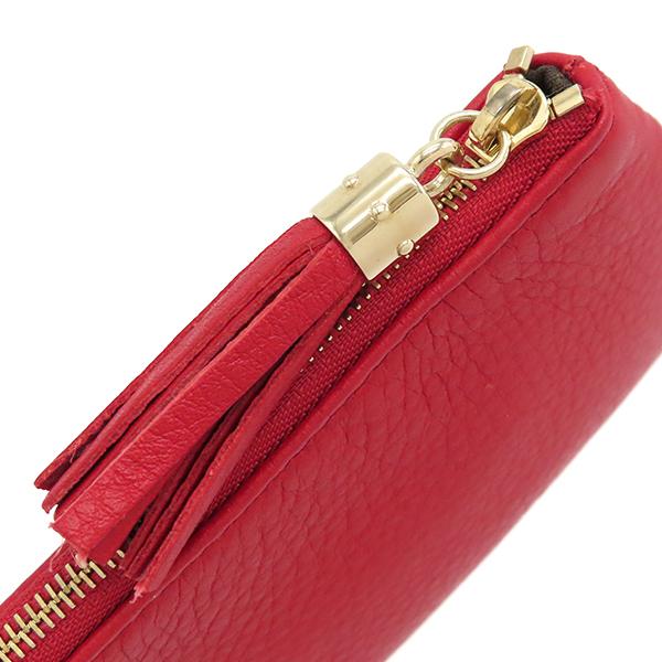 GUCCI グッチ コインケース ソーホー フリンジ レザー レッド 赤  