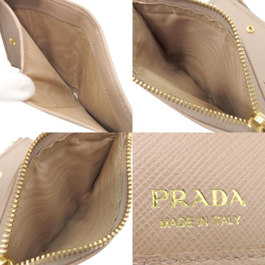SAFFIANO（PRADA） プラダ 二つ折り財布 ダブルジップ ウオレット  