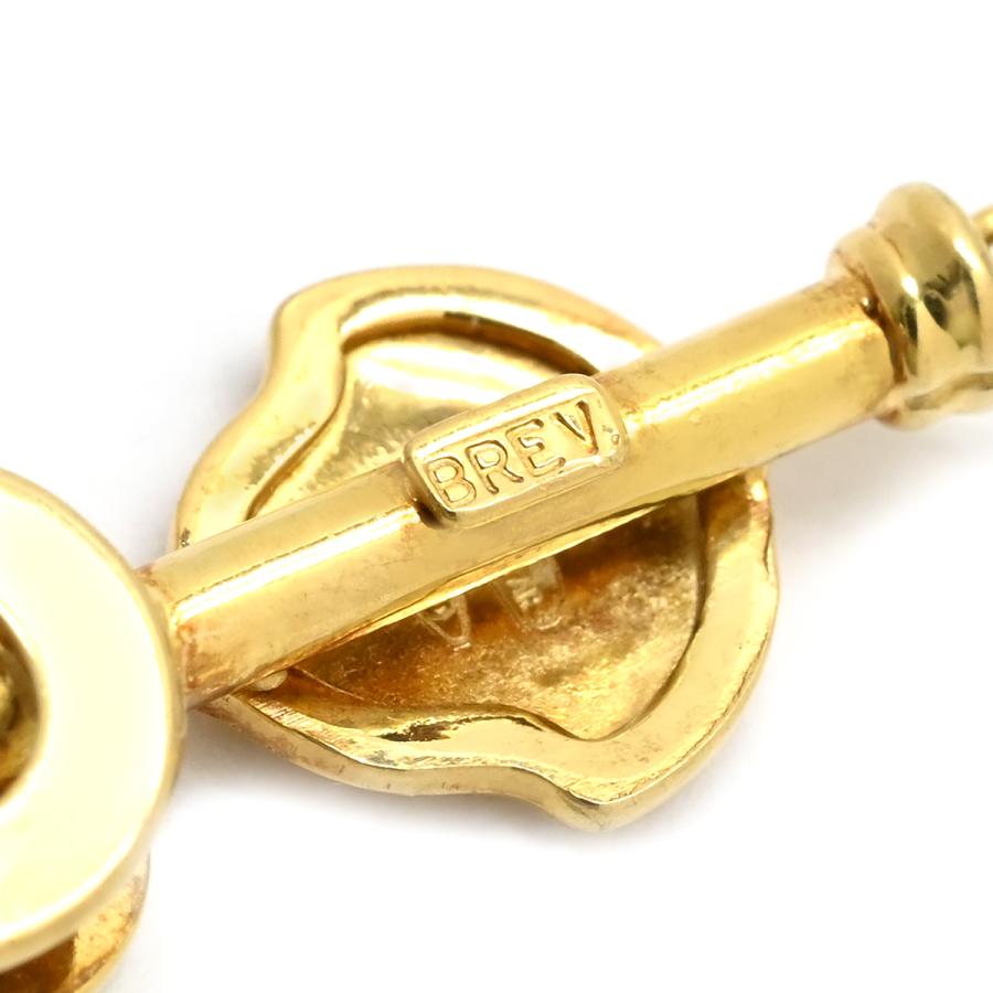 ブローチ カメオ スティック ピンブローチ ゴールド イエローゴールド