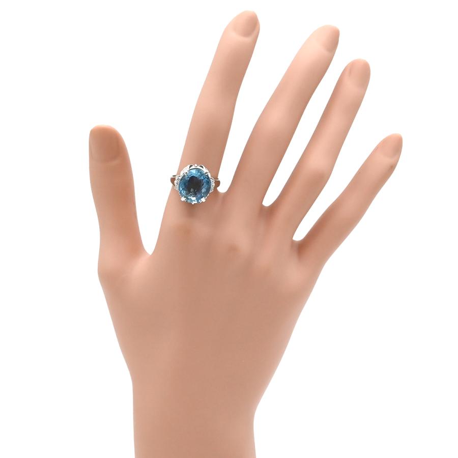 Pt900リング　アクアマリン　11号 楽天市場】リング 指輪 アクアマリン ダイヤリング Pt900 アクア