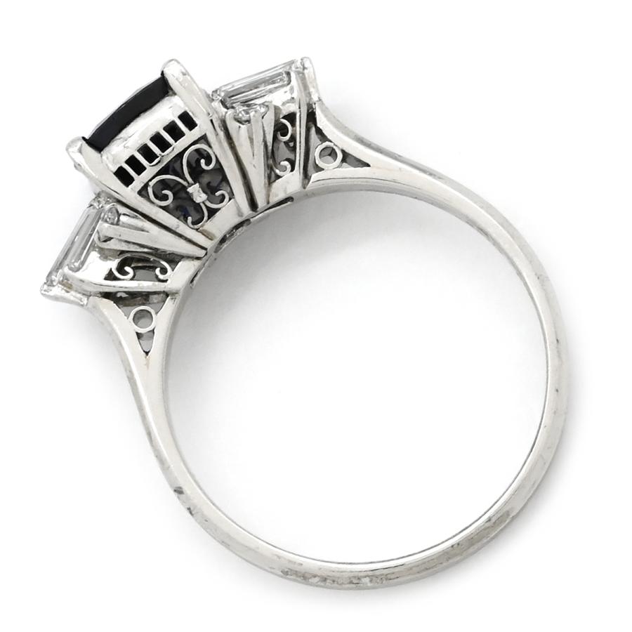 特別価格 ダイヤモンド＆ブルーサファイアリング Pt900 size13 楽天市場】ブルーサファイア 1.13ct リング 13号 PT900 プラチナ