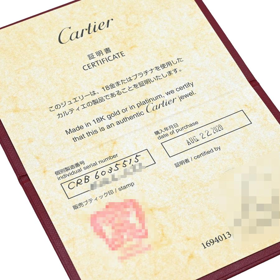 LOVE（Cartier） カルティエ ブレスレット LOVE ラブブレス K18YG