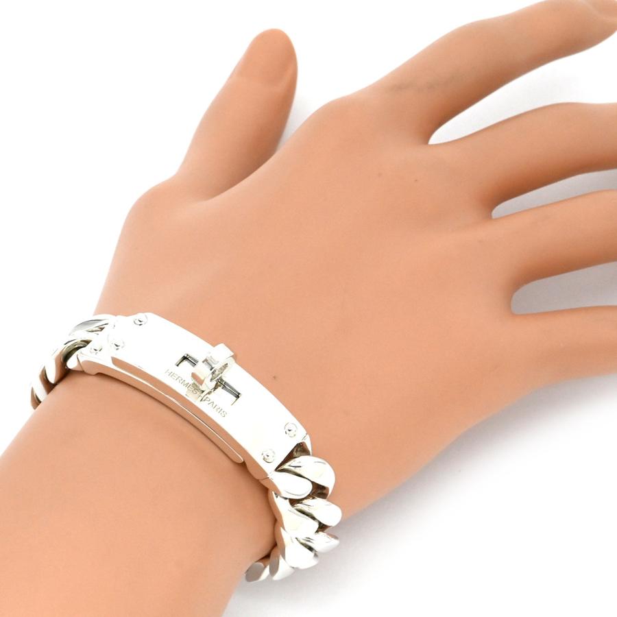 HERMES エルメス ブレスレット ケリー グルメット シルバー925