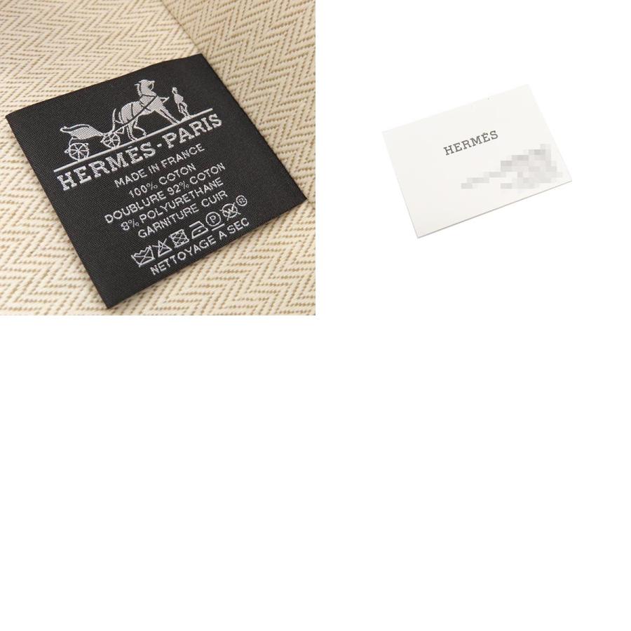 HERMES エルメス ポーチ エスカル コットン ブルー コスメポーチ  