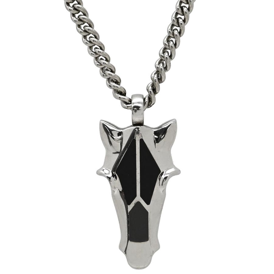 エルメス☆デストリエ ネックレス 馬 バッファローホーン HERMES エルメス ネックレス デストリエ ホースヘッド