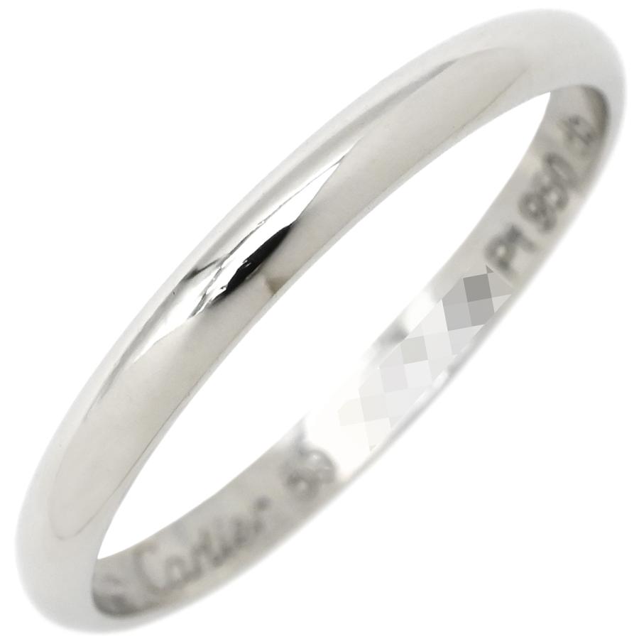 Cartier 結婚指輪 ウェディングリング PT950 Cartier カルティエ リング 指輪 Pt950 シルバー #59 プラチナム