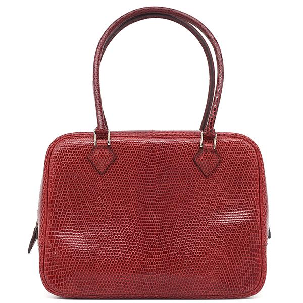 HERMES（エルメス） ハンドバッグ ミニプリュム リザード レッド 赤 