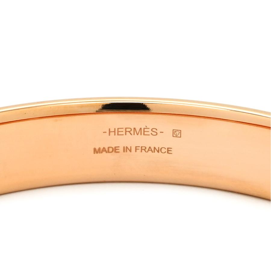 HERMES（エルメス） ブレスレット オランプ リザード ブラック ピンク