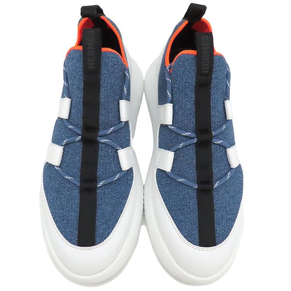 HERMES（エルメス） スニーカー デュエル DUEL ファブリック ブルー 